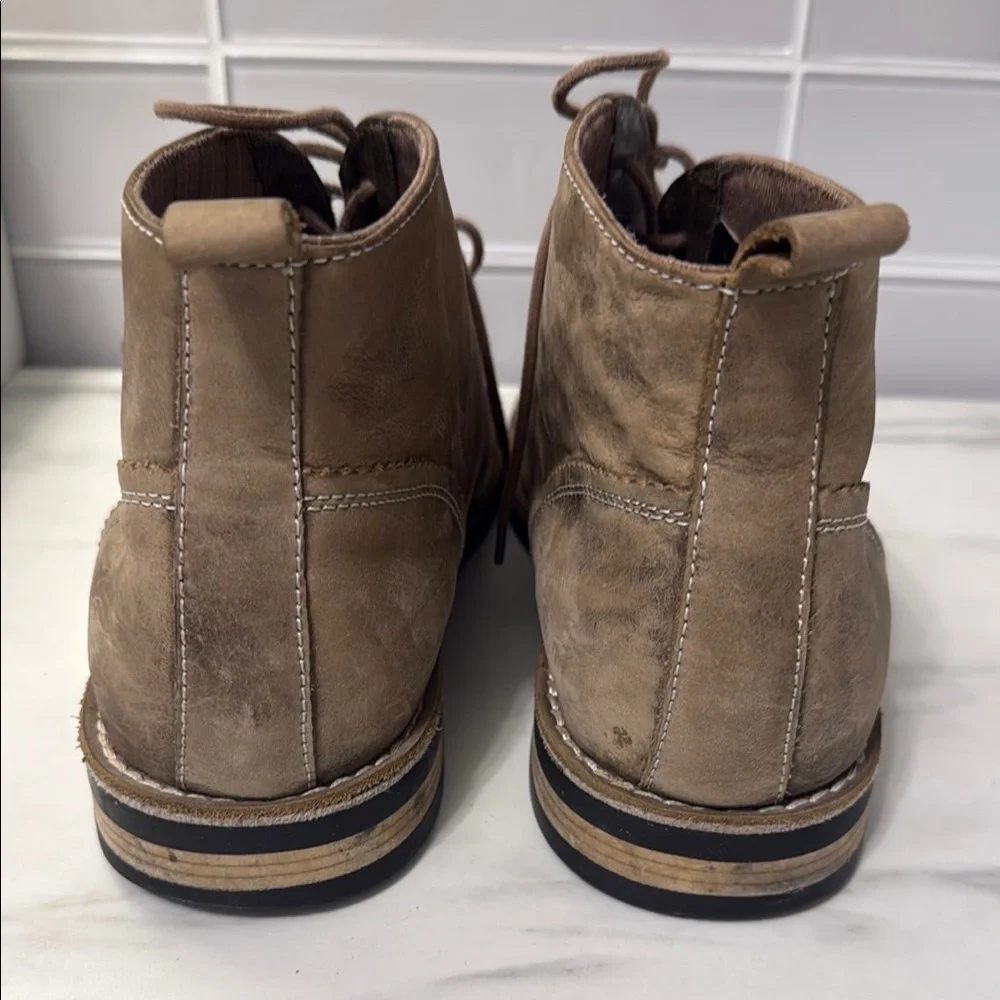 Men’s Penguin Leather Brown Chukka Boots - Picture 6 of 11